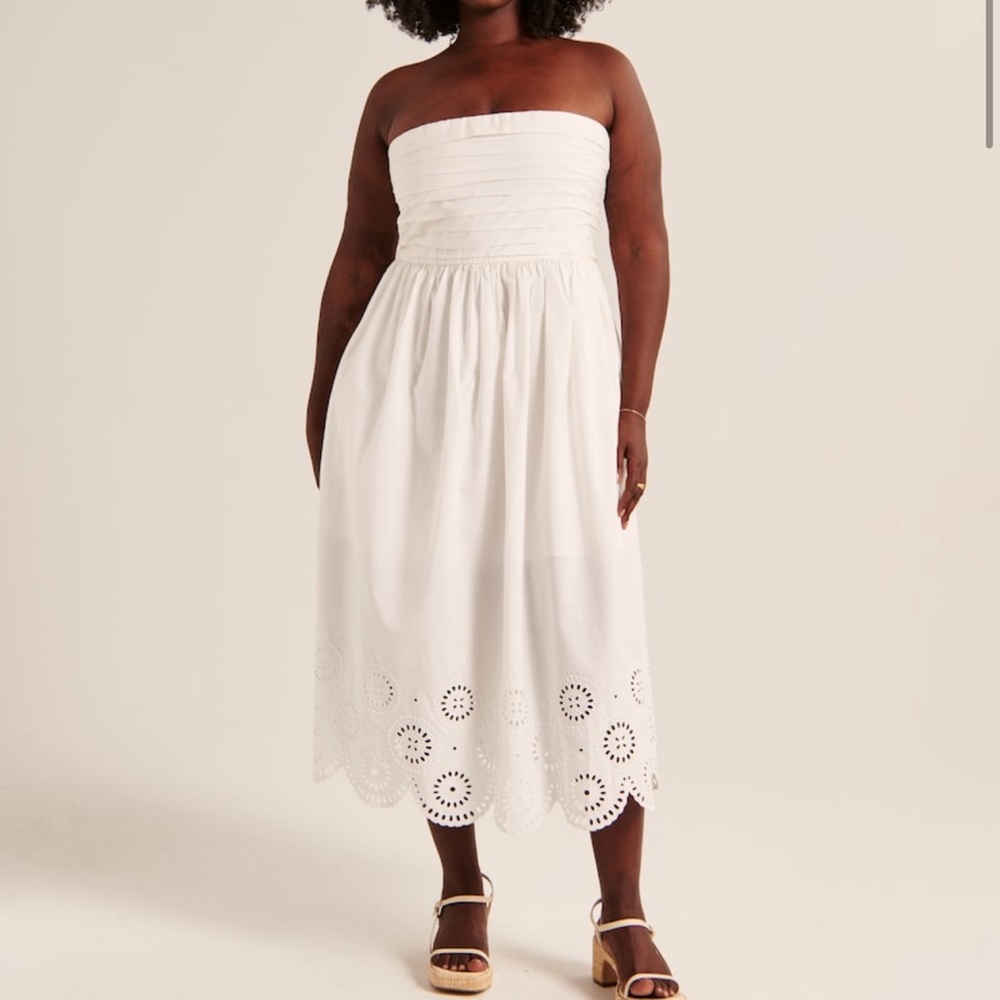 Abercrombie Emerson Midi Poplin Dress